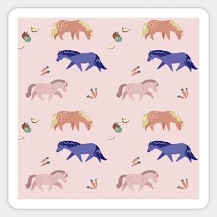 Ponies in Pink Sticker